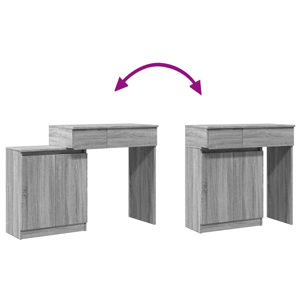 Dressing Table With Led 115X37X110.5 Cm